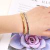 Luxury Titanium Steel Starry Bracelet Women Tarnish Free Electroplated Stainless Steel Bangle INS Fashion Jewelry