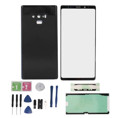 Phone Glass Screen and Rear Door Phone Screen and Rear Panel Repair Kit for Galaxy Note 9 Black