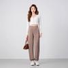 Summer ice silk pleated wide-leg pants new versatile loose and thin nine-point tied feet sports casual pants children