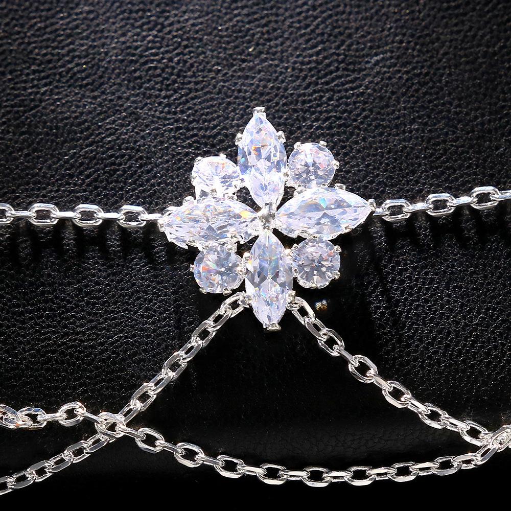 Augen-Herz-Kette, leichte Luxus-Kopfkette, Haardekoration des europäischen und amerikanischen Braut-Kopfschmucks