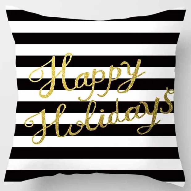 Yellow and Pink Pattern Square Pillowcase Home Decoration Cushion Cover