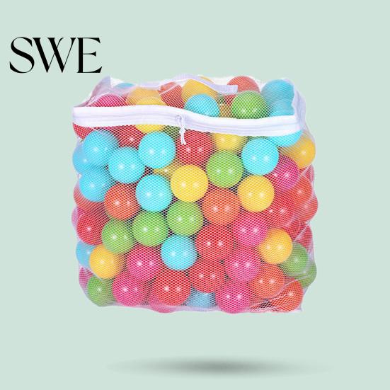 Hohe Dichte 100 Stück Ozean Babybälle Umweltfreundliches Kinderspielzeug Bunter Wasserpool für Kompakte