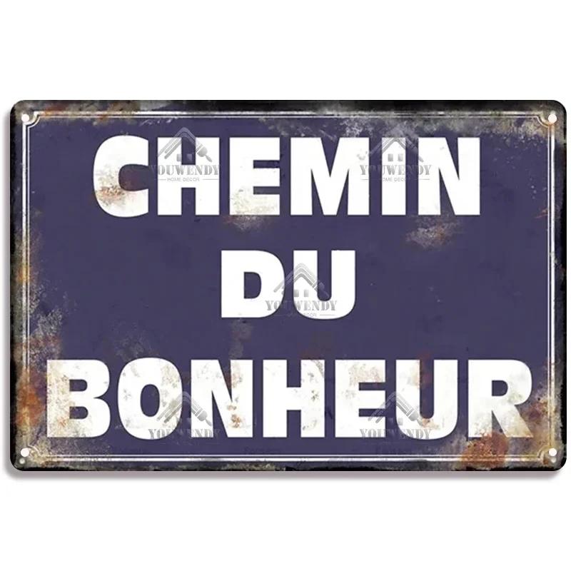 Vintage Funny Metal Tin Sighs Place Des Aperos Plaque For Bar, Pub, Club, Wall Decor, Iron Painting Retro Home Decorative Plate
