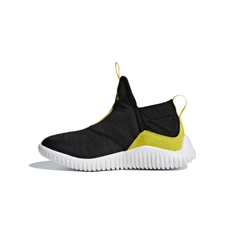 Adidas Rapidazen C Нескользящие Дышащие Низкие Детские Беговые Кроссовки Детские кроссовки Черный Желтый Белый AH2449 29