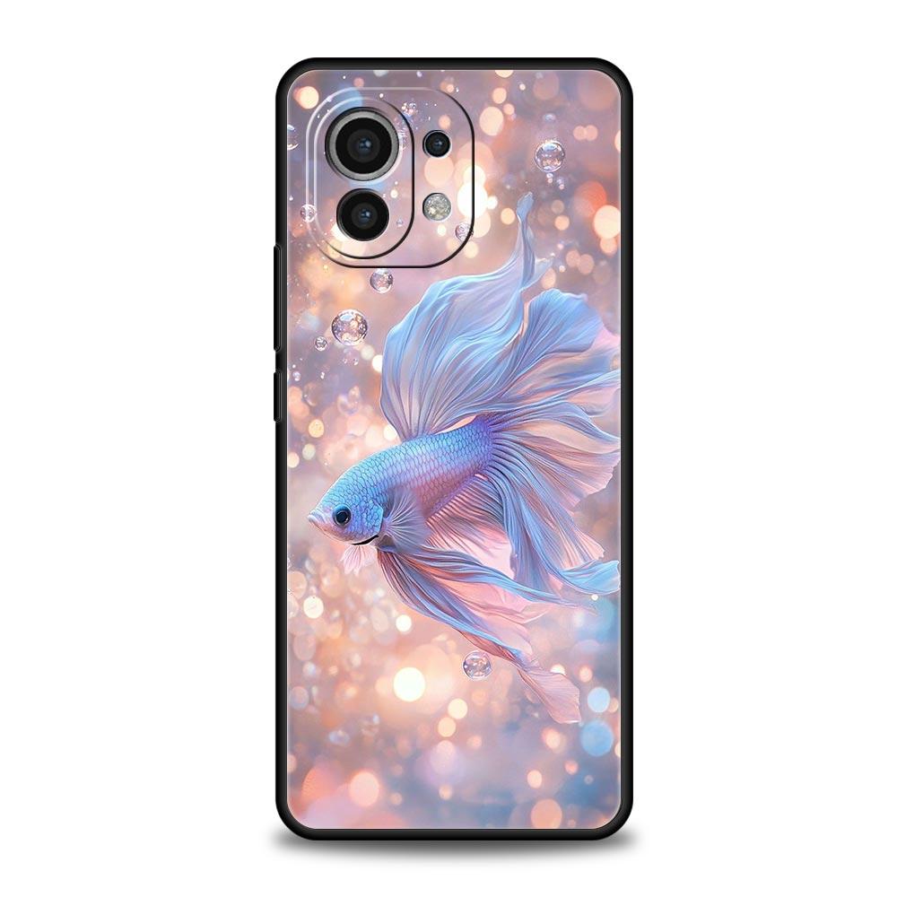 Goldfish Swimming Phone Case Cover for Xiaomi Mi 17 Pro Max 15 14 13 12 11 Ultra 15T 14T 13T 12T 11T Pro Lite Soft TPU Shell Bag