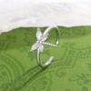 New Fashion Diamond Dragonfly 925 Sterling Silver Versatile Personalized Temperament Opening Rings R078