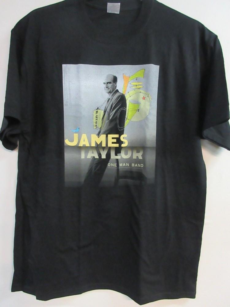 JAMES TAYLOR OFFICIËLE MERCHANDISE 2006 ONE MAN BAND CONCERT MUZIEK Extra Large Unisex T-shirt
