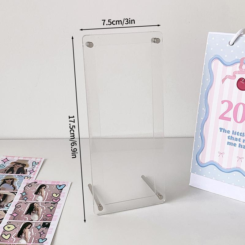 Acrylic Kpop Photocards Frames Photo Cards Stand Binder Picture Display Photo Interior Frame Desk Decor Accessories