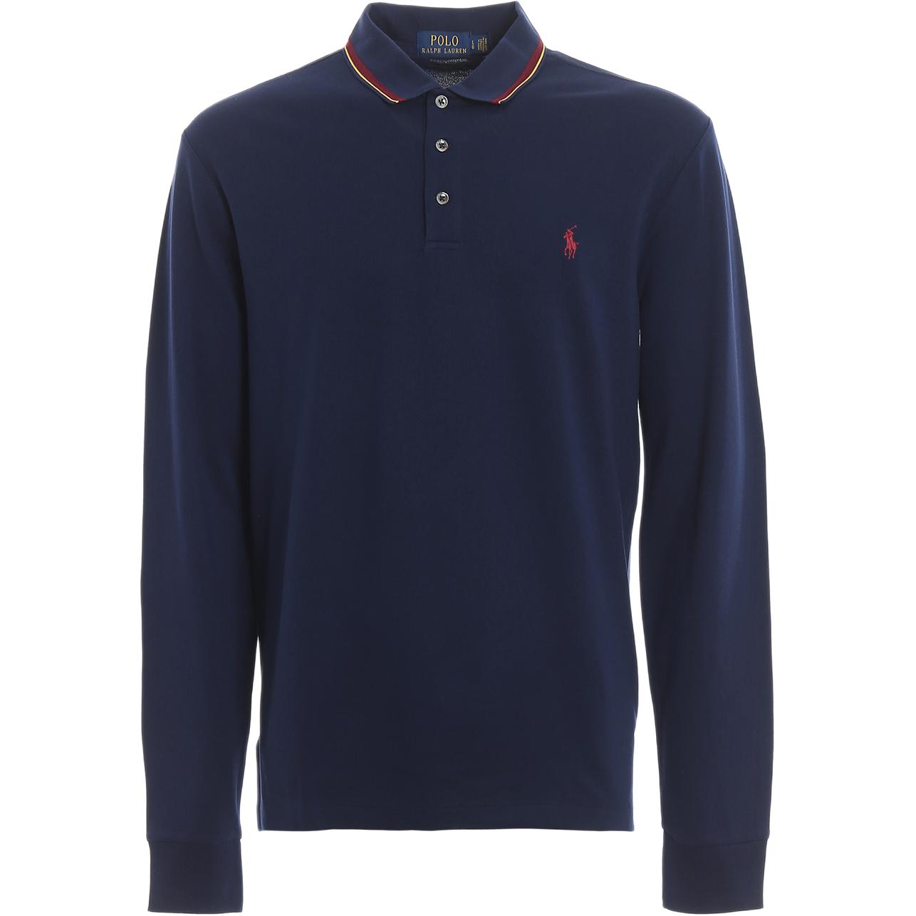 

Polo Ralph Lauren Embroidered Pony Logo Pullover Long Sleeve Polo Shirt Men tops 710760127-001 L