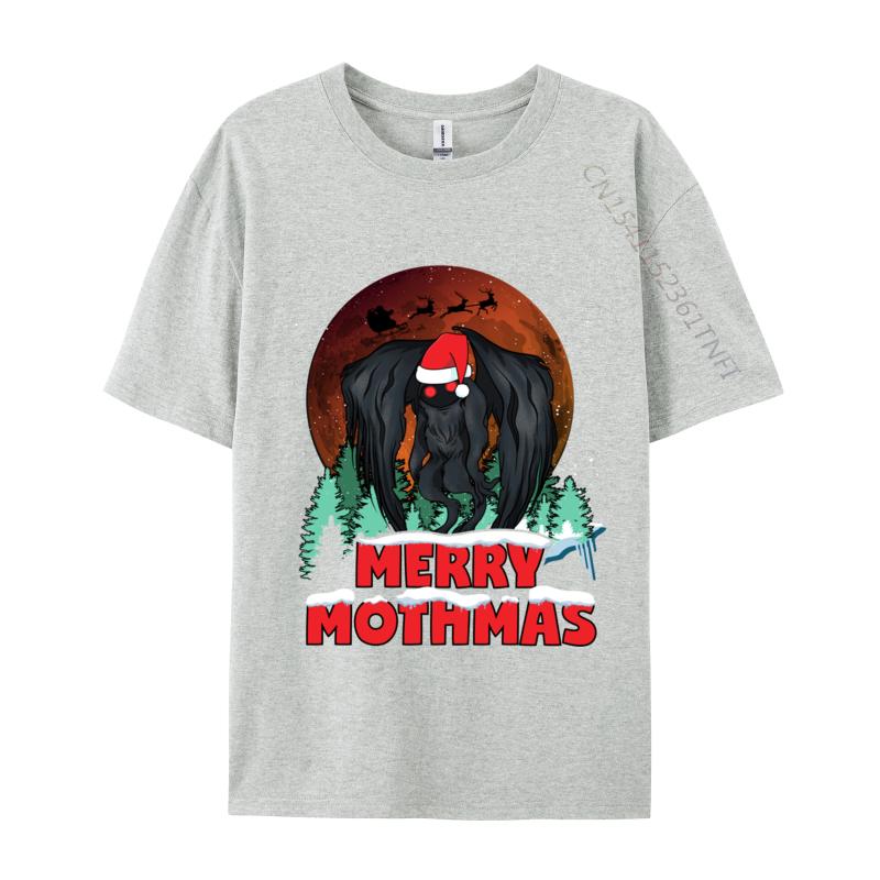 Mothunisex Christmas Merry Mothmas Funny Moth Unisex Xmas Santa Tshirts Cotton Unisex Tshirts Printed On Short Sleeve Tops T Shirt