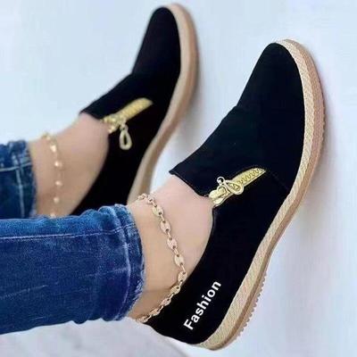 Sneakers Women 2023 Slip On Vulcanize Shoes For Women Flat White Black Loafers Free Shipping Shoes Sports Women