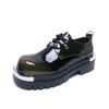 Zapatos Casuales para Hombre Coloridos Cabeza Grande Estilo Británico Suela Gruesa Elevadores Versátiles con Cordones Suela de Goma Calzado para Adultos