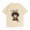 Unisexs Clothing New 100 Cotton Breathable Summer TShirt One Piece Luffy Print Casual Streetwear Unisexs TShirt