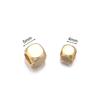 200pcs/Lot CCB Square Large Hole Beads Gold Silver Color Loose Spacer Big Hole Bead for Jewelry Making DIY Findings Accessories