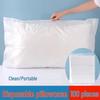 100 Thickened Non-Woven Disposable Pillowcases for Travel, Beauty Salon & Hotel - Breathable & Anti-Dirt