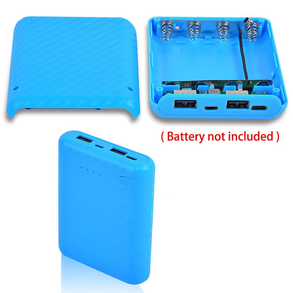 Welding Free and Detachable 4 * 18650 battery Box, Charging Power Bank Shell, Mobile Power Supply Sleeve Material
