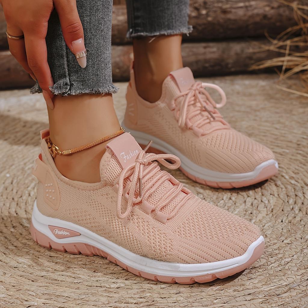 Summer Fashionable Sneakers with Breathable Mesh, Slip-Resistant And Durable Sole, Lightweight And Versatile Casual Shoes, Women Shoes