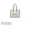 Champion Fabric+Artificial Leather Shoulder Bag Regular Unisex White/Black/Khaki Dual Color Canvas/Light Blue Denim U6AACPU83