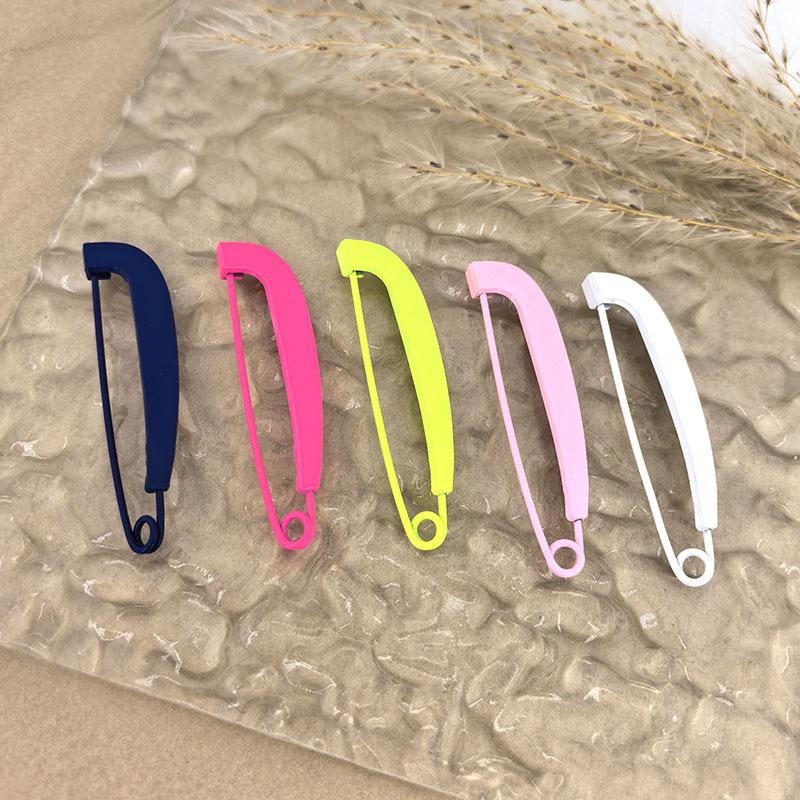 2 Stück Taillenschnalle Leuchtender Anstecker Seidenschal-Schnalle Koreanischer Stil Korsage Brosche Bunte Kleidung Accessoires Pullover Hosen Anstecker
