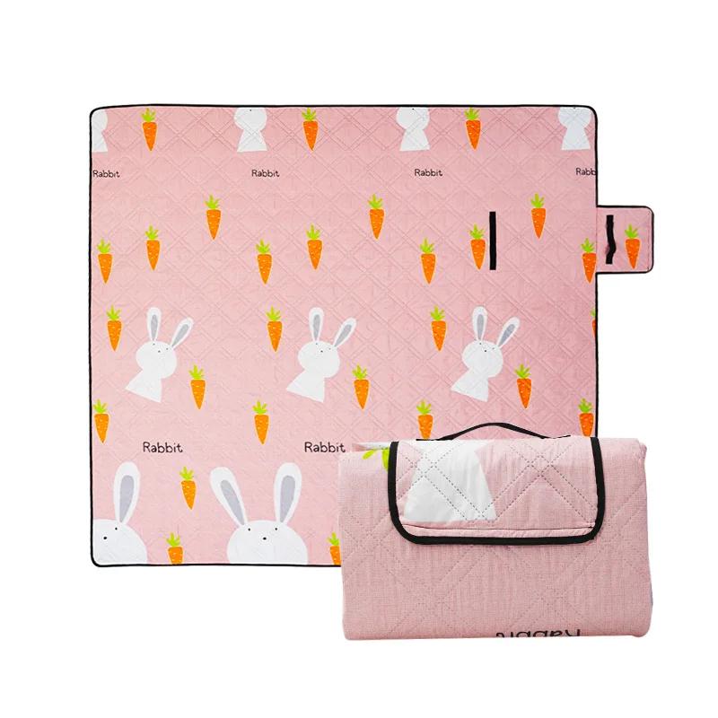 Portable Waterproof Picnic Mat Thickened Foldable Camping Ground Sheet for Outdoor Family Beach Hiking Easy Clean Oxford Fabric