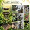 Dual-Layer Design Bird Bath Feeder Set Metal Outdoor Bird Bath New Metal Bird Bath  For Garden
