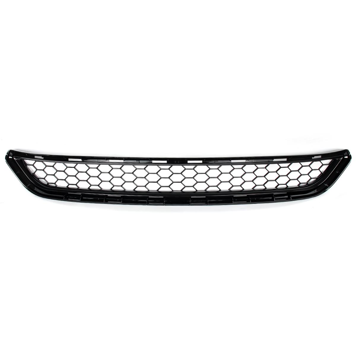 For Ford Fiesta 2013-2017 Gloss Black Honeycomb Front Bumper Lower Grille Grill