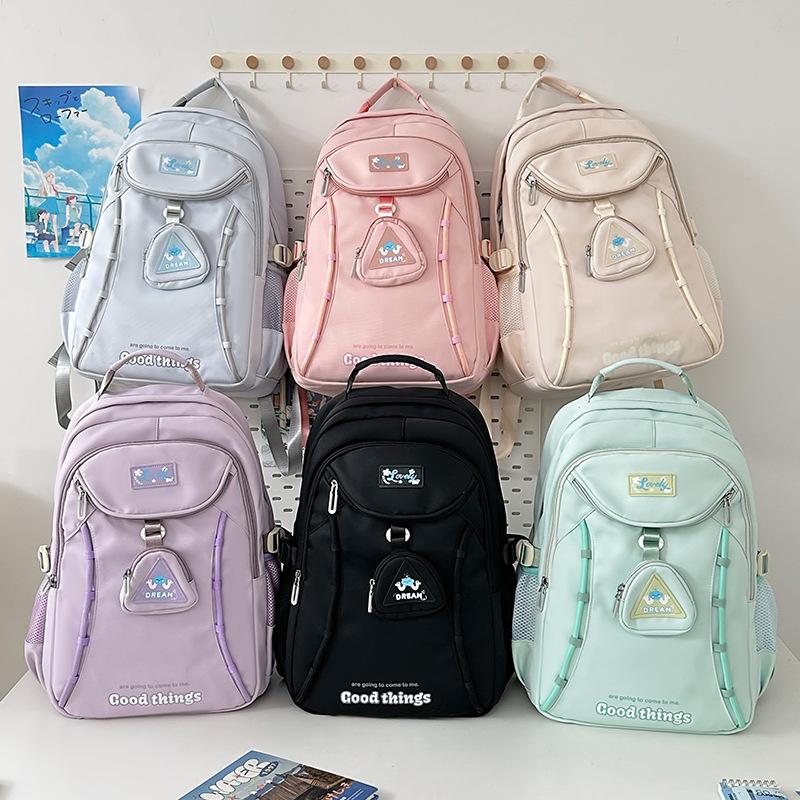 Large Capacity Schoolbag Cute Simple Japanese Student Backpack Casual College Style Backpack Middle School Schoolbag