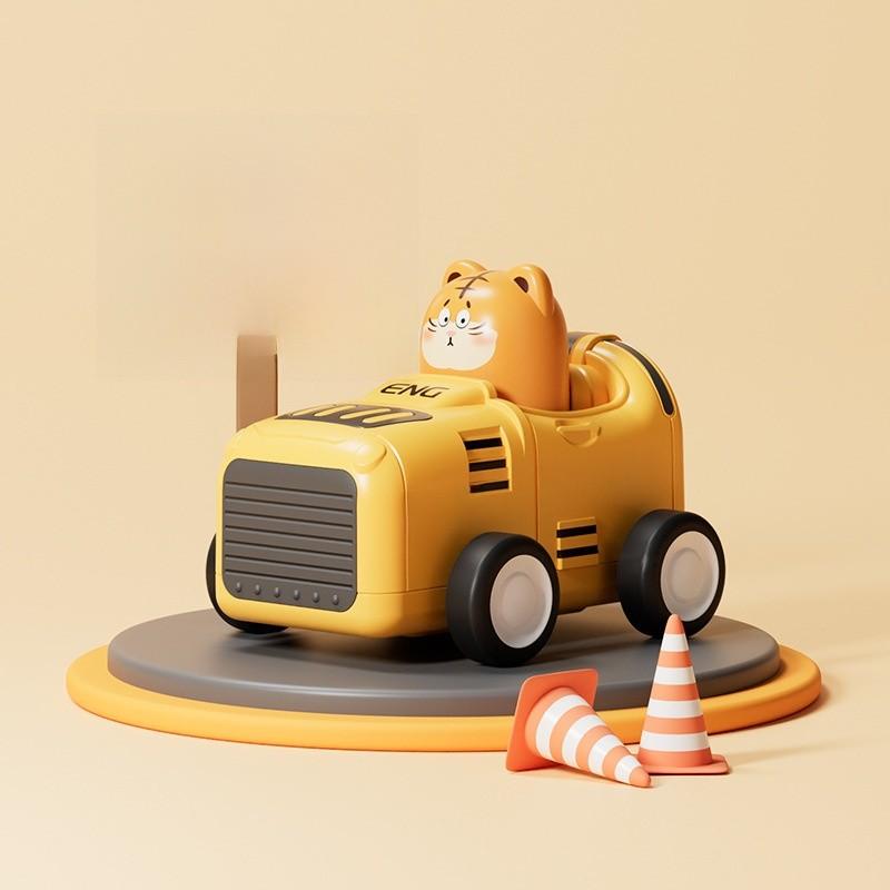 Bear Koala Tiger Cartoon Plastic Push And Go Airplane With Flashing Lights For Toddlers Ages 0-6