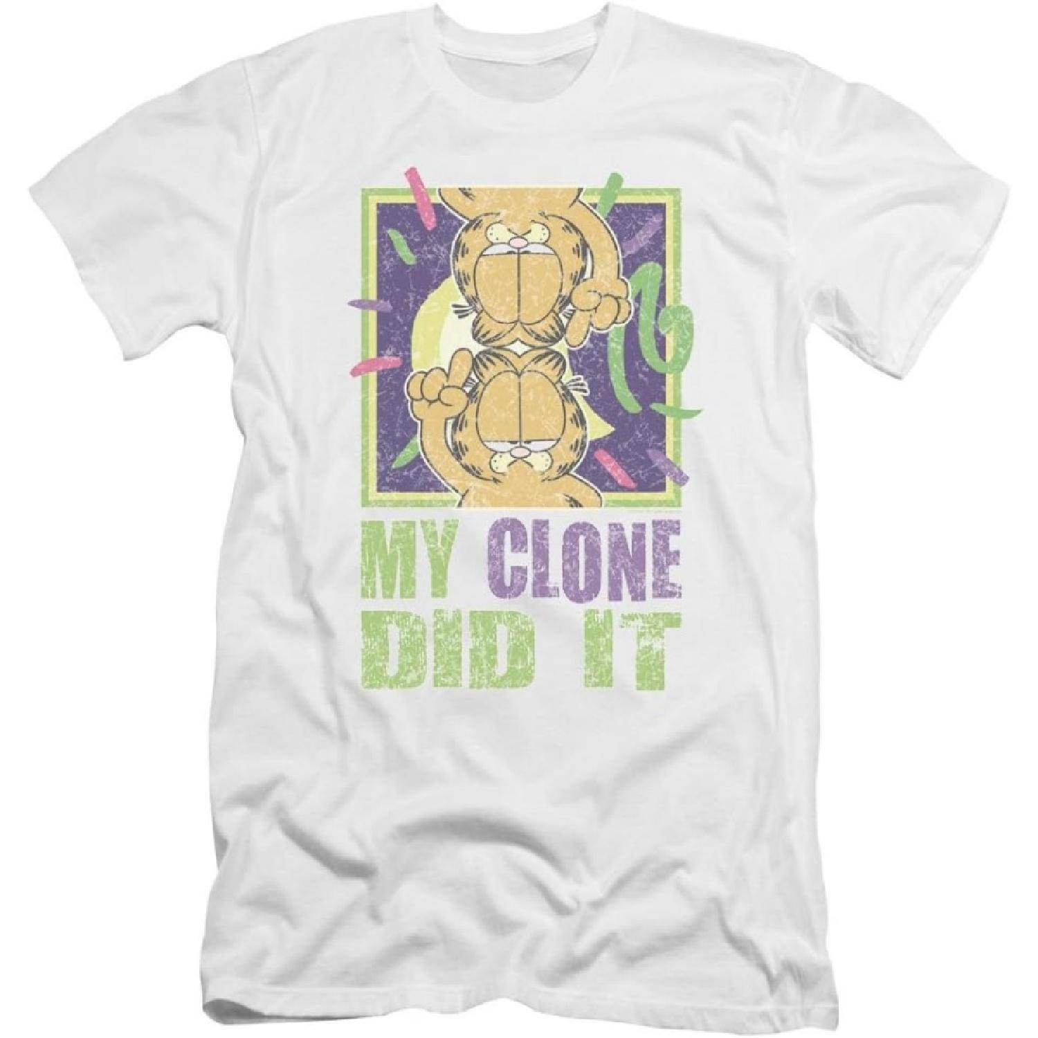 Garfield - Mens My Clone Did It Premium Slim Fit T-Shirt S