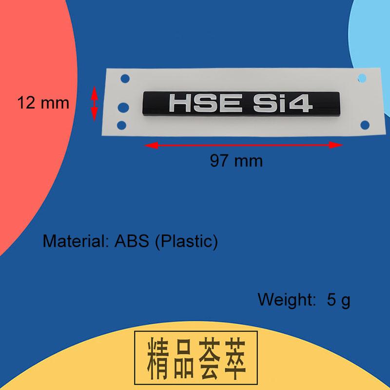 3D Premium HSE Si4 Edition for England UK SUV Off Road car Engine Hood Fender trunk Tail Rear Decal Emblem Badge Sticker