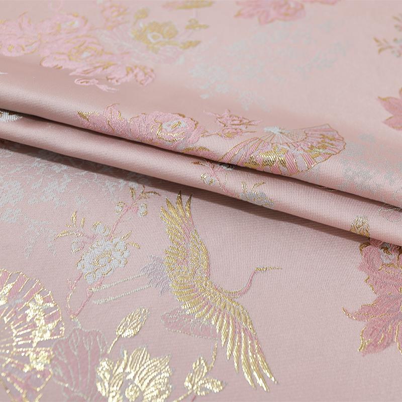 50x150cm High-end Jacquard Brocade Silk Fabric For Diy Sewing Cheongsam Hanfu Dress Kimono Garment Luxury Designer Fabric