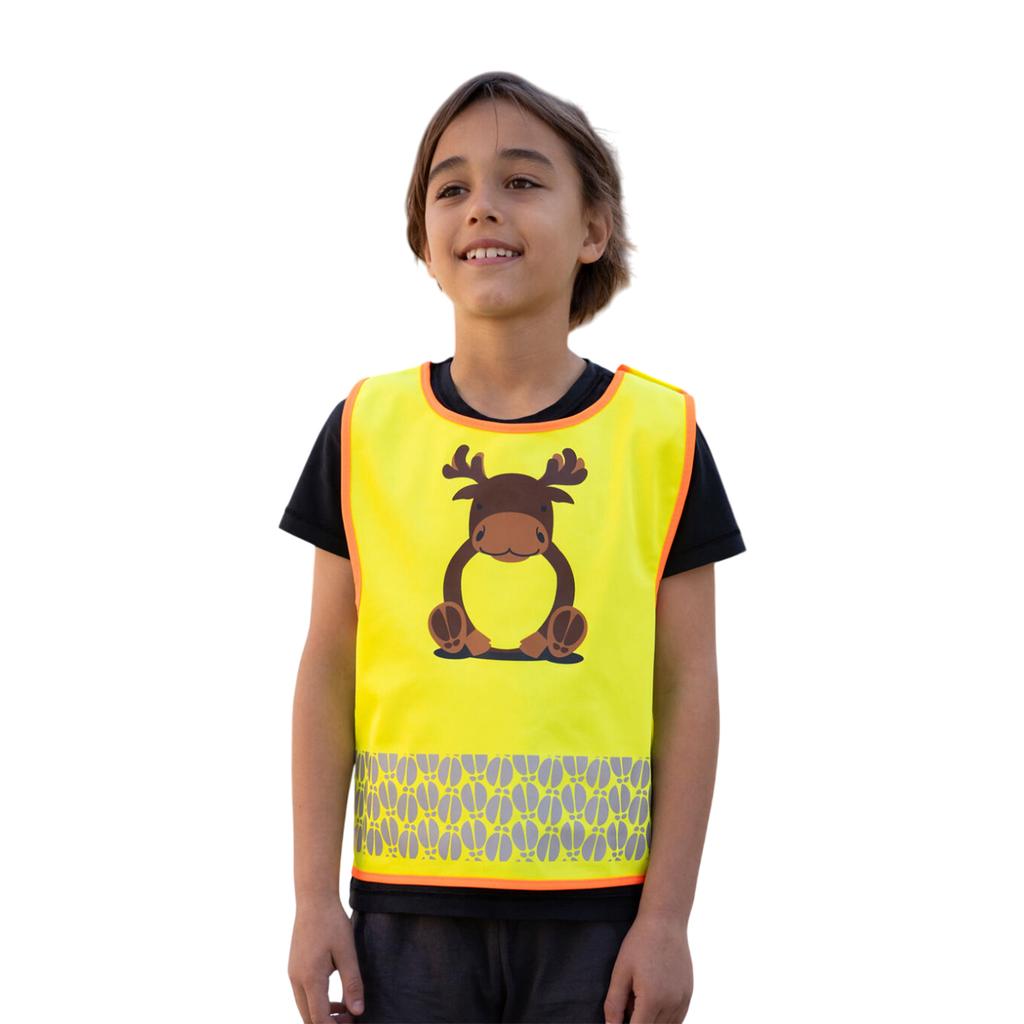 Korntex Childrens/Kids Funtastic Wildlife Moose Safety Hi-Vis Vest
