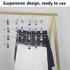 Pants Hanger Good Load-bearing Multi-layered Rustproof Non-slip Simple Installation 4 Tier Wardrobe Clothes Organizer Pants Hanger Household Supplies