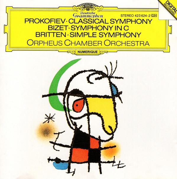 CD ORPHEUS CHAMBER ORCHESTRA  Prokofiev  Britten   Bizet  Clas 4236242 DEUTSCHE GRAMMO 1988 Europe Classical Used
