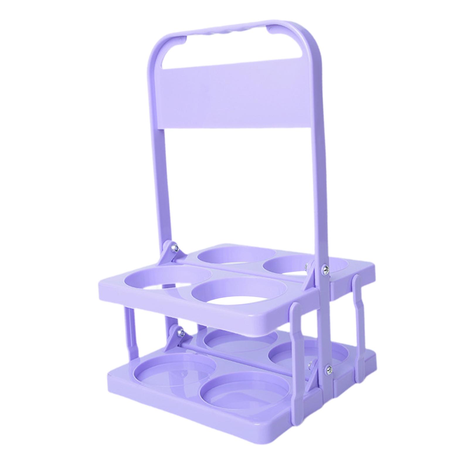 Sports Water Bottle Carrier, Water Bottle Rack Beverage Carrier Folding Water фиолетовый