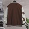 Men's Trendy College-Style Embroidered Baseball Jacket - Hong Kong Style, Perfect for Spring and Autumn Couples and Students