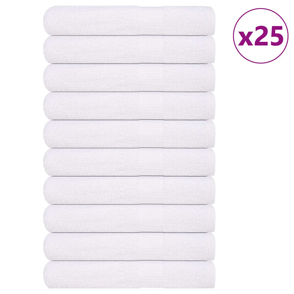 Vidaxl Ręczniki Do Sauny, 25 Szt., Białe, 80X200 Cm, Bawełna 100%