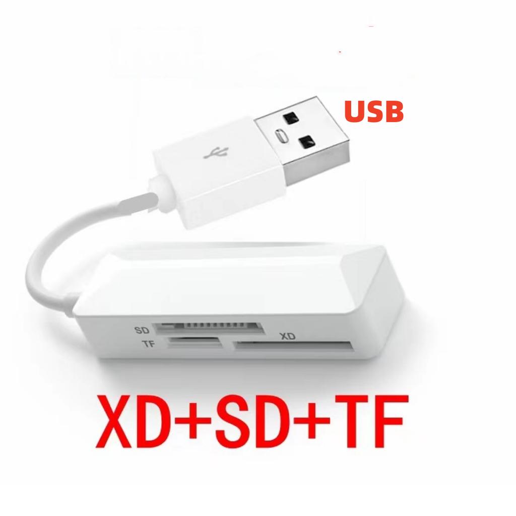 3 in 1 Kartenleser Typ-C/USB/Lightning zu XD SD TF Kartenadapter für Xiaomi Huawei USB C Handy Laptop Konverter