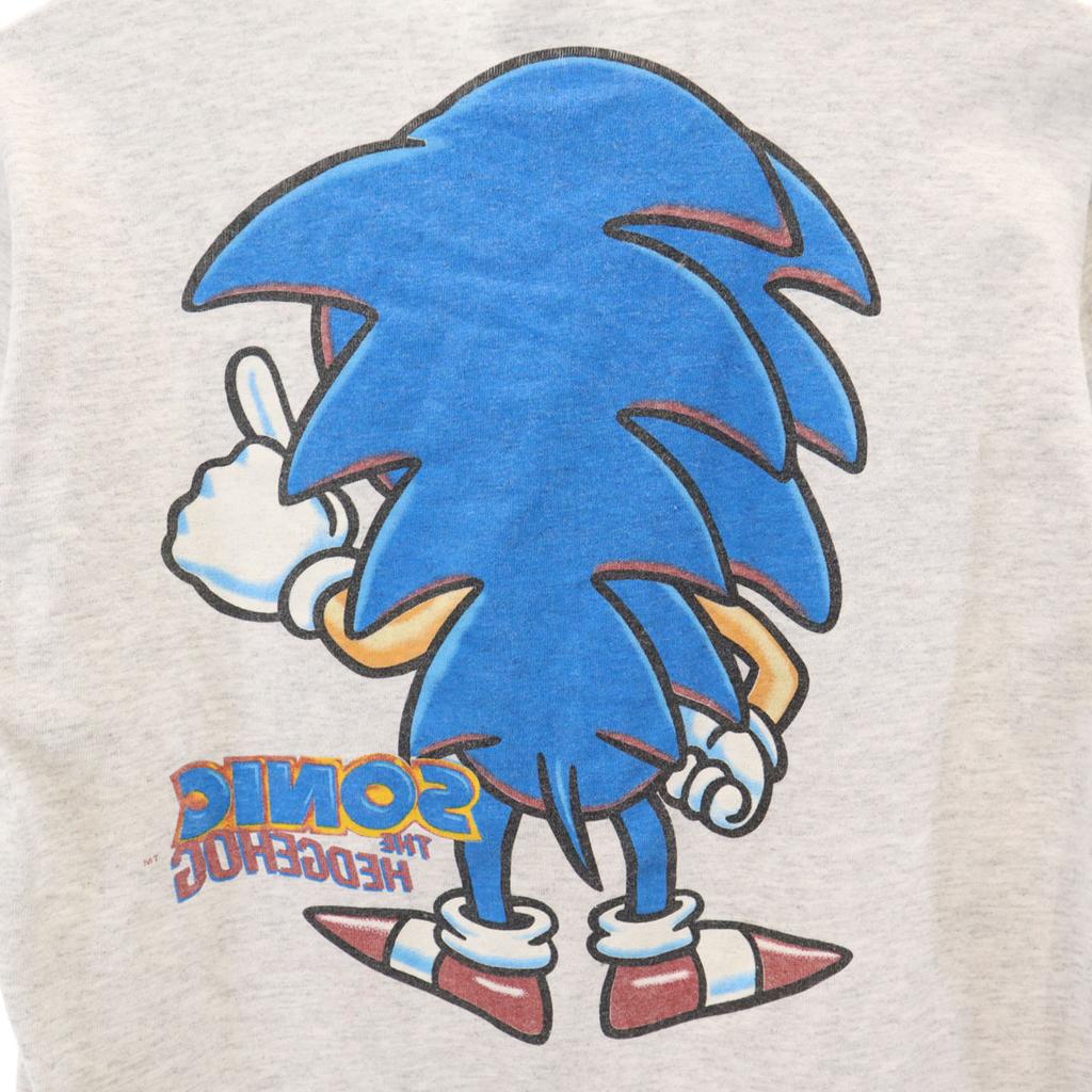 anbil 90s Old USA made movies Sonic the Hedgehog Sega Short sleeve Single stitch double-sided print movie T-shirt Kid's Used