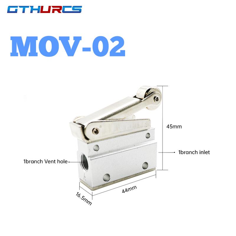 Pneumatic Mechanical Valve MOV-01 MOV-02 MOV-03 03A Valve Air Switch Control Valve Quick Push Button MOV Ventilation Valves 4