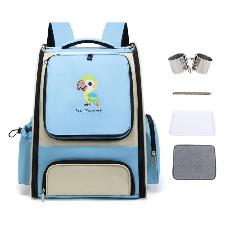 

Convenient Bird Backpack Carriers Bag With Reinforced Handles And Airflows Design Safe For Bird Traveling Transportation синій