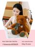 Large Plush Teddy Bear with Polka Dot Ribbon - Perfect Hugging Gift for Birthdays