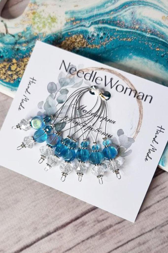 Maschenmarkierer zum Stricken • Set mit 8 Strickzubehör