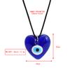 Halskette mit Anhänger „Devil's Evil Eye“ für Damen und Herren, Stern, Herz, rund, blaues Glas, baumelnde Schlüsselbeinkette, Vintage-Schmuckzubehör