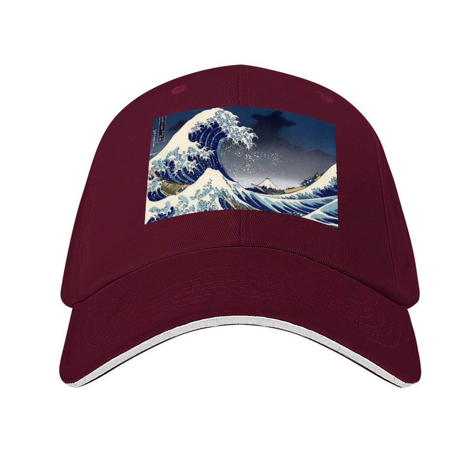 

Great Wave Kanagawa Night Baseball Cap derby hat black Hat men Dropshipping Mens Caps Womens
