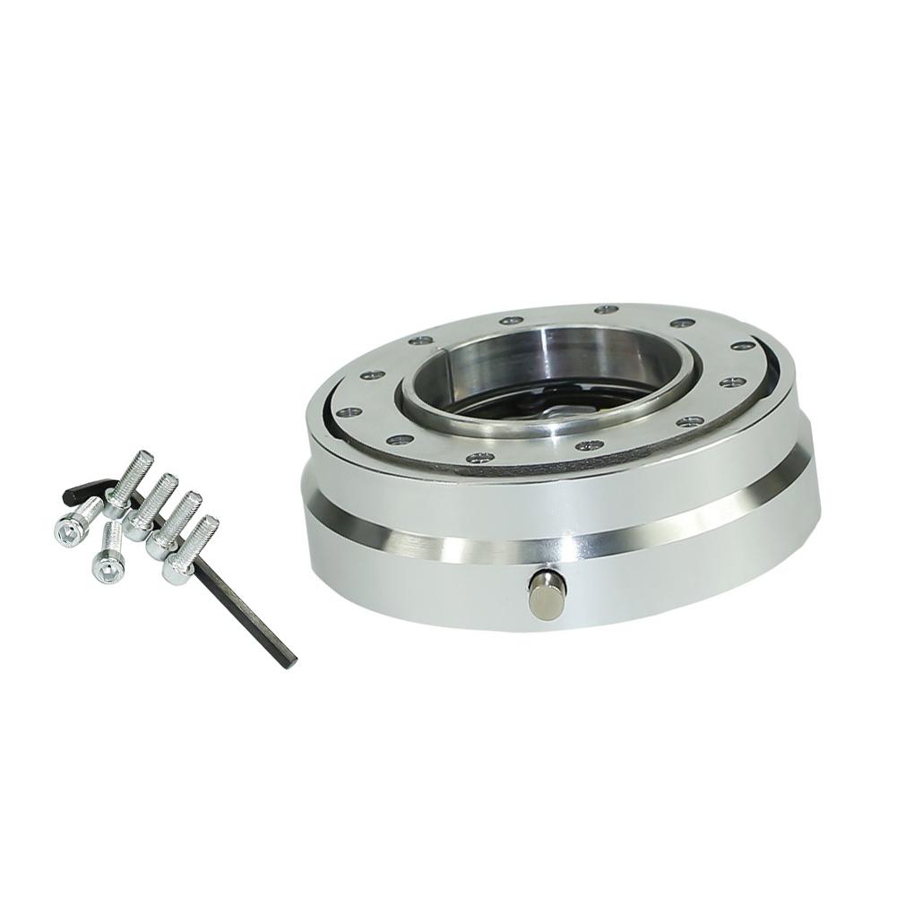 Car Steering Wheel Fast Release Thin Hub Adapter Replacement Silver