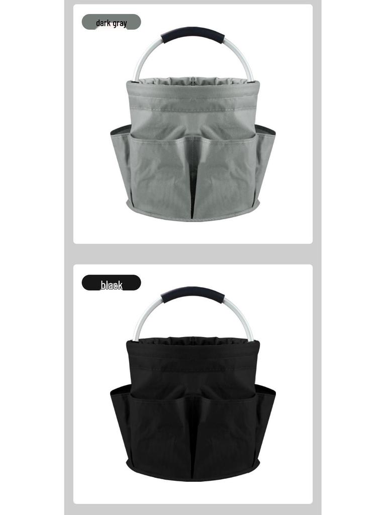 Lightweight Foldable Beach & Picnic Basket - Portable Handheld Storage and Wash Bag