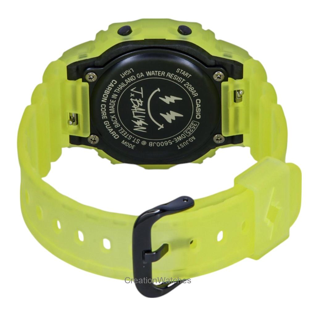 Casio G-Shock Digitální J Balvin Pryžový řemínek Quartz DWE-5600JB-1A9 200M Pánské hodinky