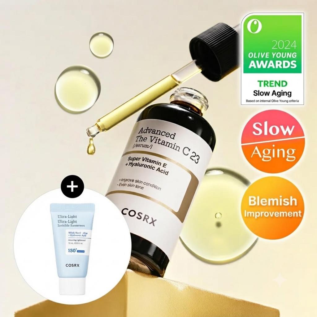 COSRX Advanced The Vitamin C 23 Serum Set (20g + 15ml Sun Serum)