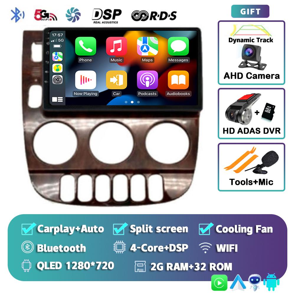 Android 13 Carplay Auto For Benz M-Class W163 ML 1997 1998 1999 2001 2002 2003 2004 2005 Car Radio Multimedia Player Stereo DSP